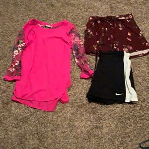 Ladies shirt and shorts